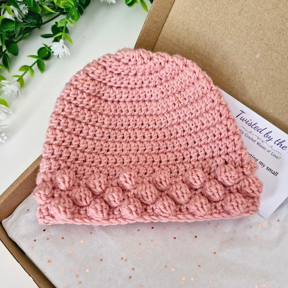 Bobble Stitch Baby Hat