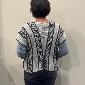 Indigo Mosaic vest