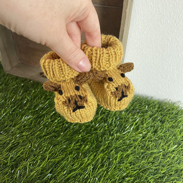 Capybara Baby Booties