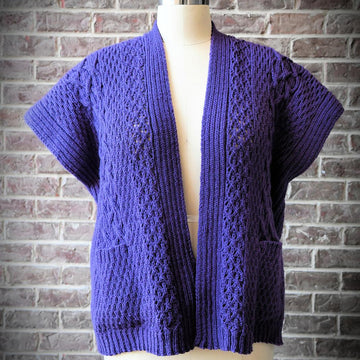 Cable and Lace Ruana || Turkey Trot 2020 (Knitting)