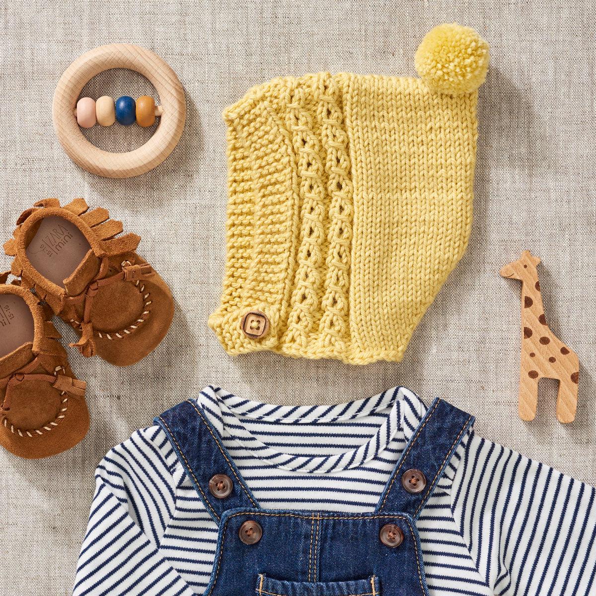 Pixie Baby Bonnet Knitting Pattern