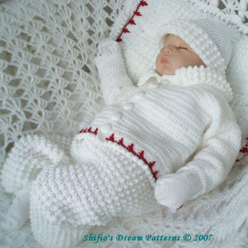 Crochet pattern 9 Piece Baby UK & USA Terms #46