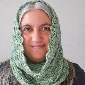 Textured Waves Hooded Cowl