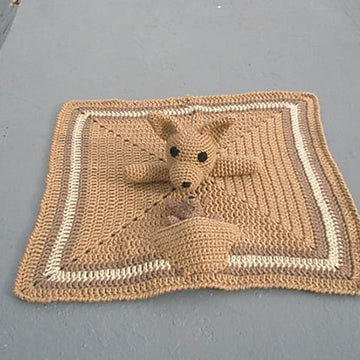 Kangaroo with a Joey & Kangaroo Blanket