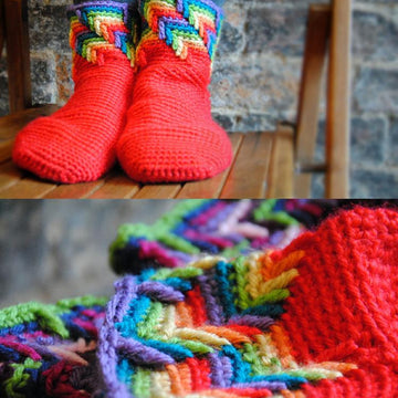 Rainbow Slipper Socks