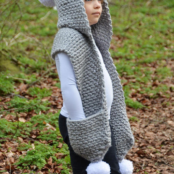 The Snowdrift Hooded Scarf