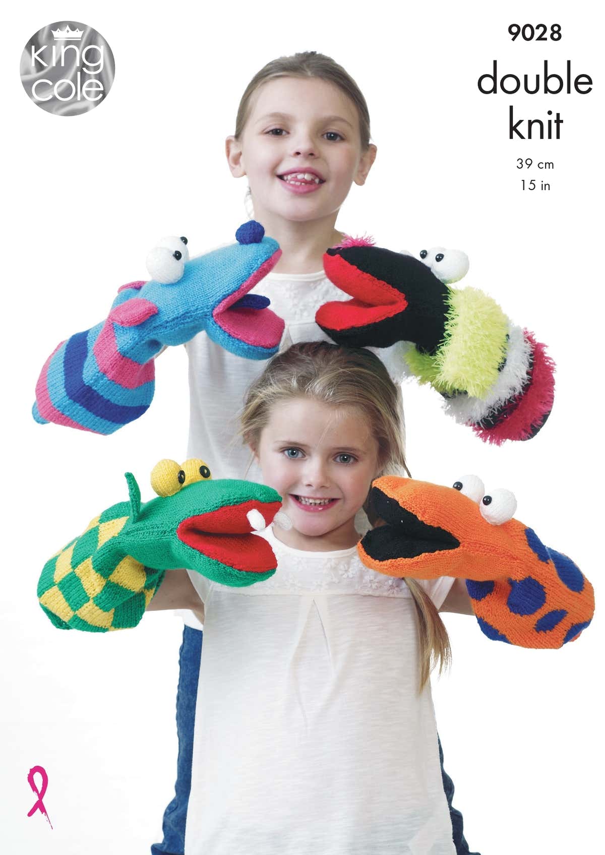 Quirky Hand Puppets in King Cole Pricewise DK - 9028 - Downloadable PDF