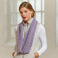 Sylvia Cowl - Knitting Pattern for Women in Tahki Yarns Classic Superwash