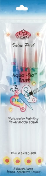 Royal Brush Big Kid's Choice Aqua-Flo Brush Set - 3/Pkg