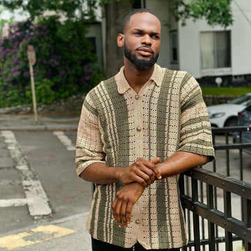 IveyMade| Crochet Button Up Shirt