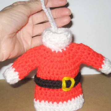 Santa sweater ornament