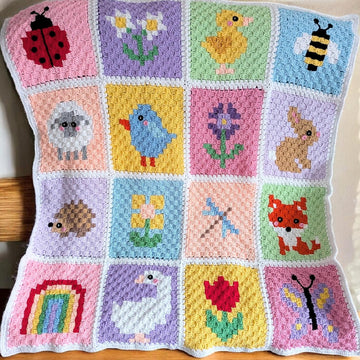 Spring Time C2C Blanket