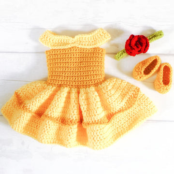 Princess Belle Dress Set