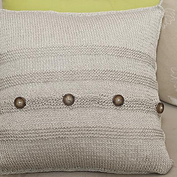 Pillowcase "Barley" with cables