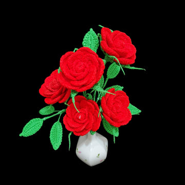 Crochet Red(valentines)Roses
