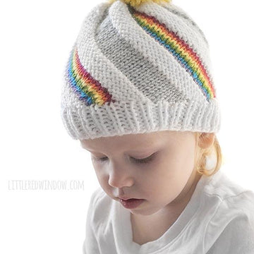 Rainbow Swirl Hat
