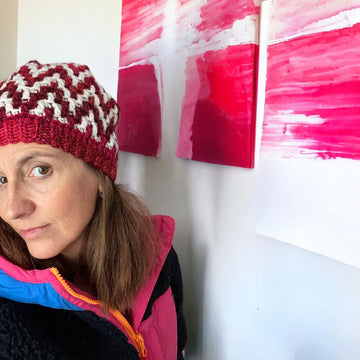 Chunky Mosaic Bobble Hat