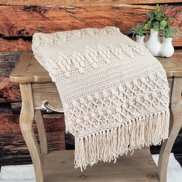 Boho Diamond Textured Throw