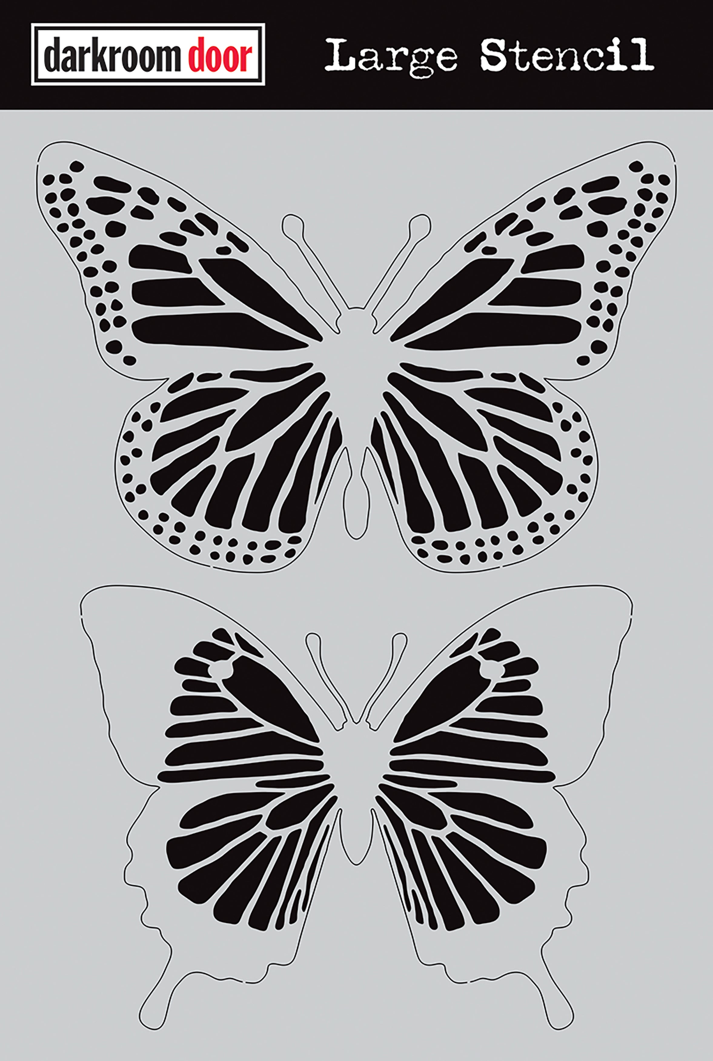 Darkroom Door Stencil 9"X12" - Butterflies