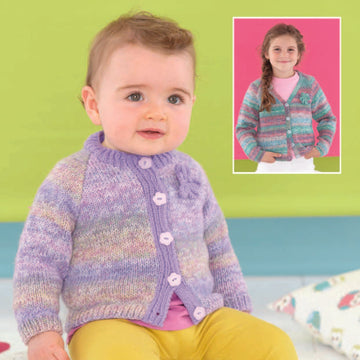 Round Neck Coat and V Neck Cardigan in Sirdar Snuggly Rascal DK & Snuggly DK - 4773 - Leaflet