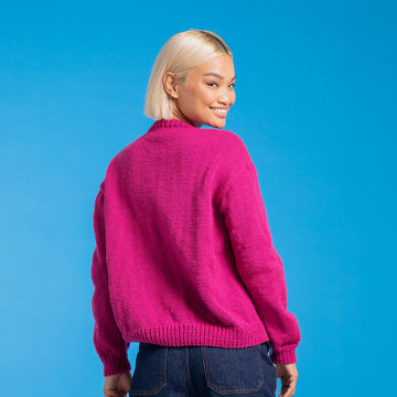 Women's Alphabet Sweater - Free Jumper Knitting Pattern for Women in Paintbox Yarns  Simply Aran