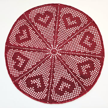 Heart Wheel Doily