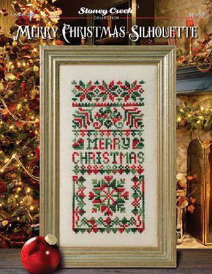 Stoney Creek Merry Christmas Silhouette Cross Stitch Chart - Leaflet