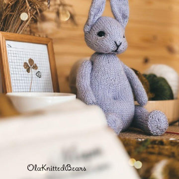 Knitting Toy Clothes Pattern - Snowdrop Outfit for Bunny