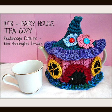1078-FAIRY HOUSE Tea Cozy