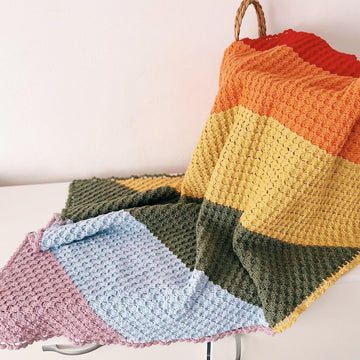 Crochet Rainbow Baby Blanket