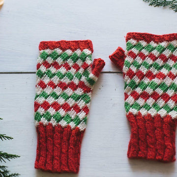 Bubble & Squeak Fingerless Mittens
