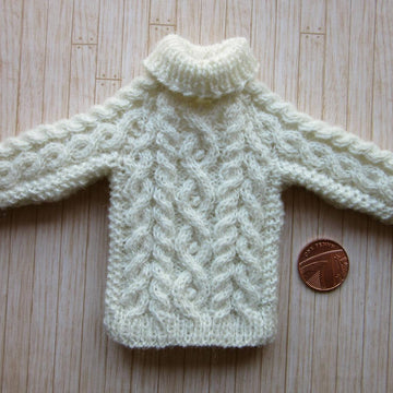 1:6th scale Aran sweater 2