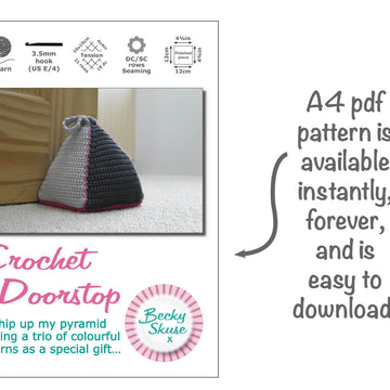 Easy pyramid doorstop