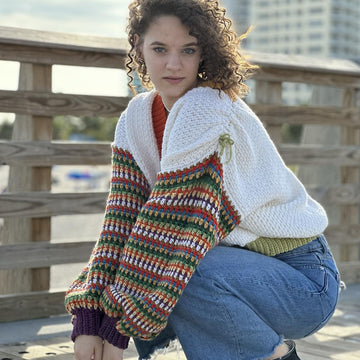 Cozy linen stitch sweater