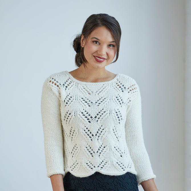859 Kurrajong - Jumper Knitting Pattern for Women in Valley Yarns Berkshire Bulky