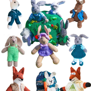 Rabbit Burrow with fox and rucksack