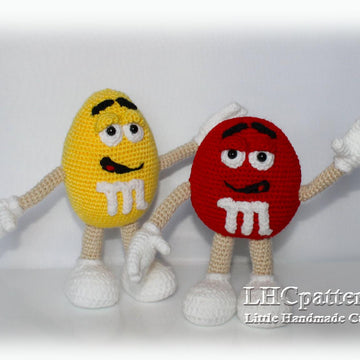 Crochet Candy Pattern, Crochet M and M Pattern