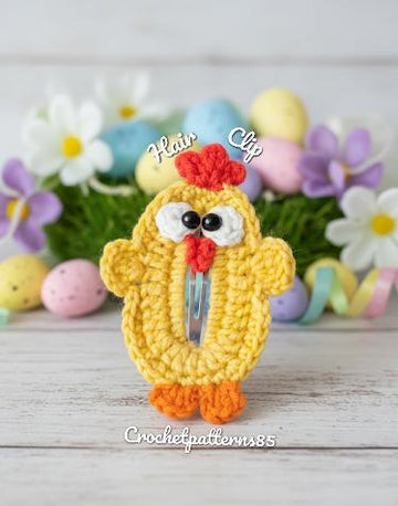 Easter Chicken Hair Clip English-US