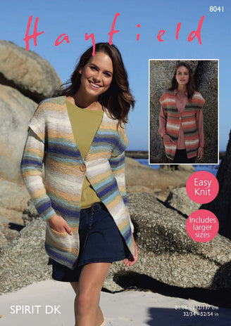 Jacket and Waistcoat in Hayfield Spirit DK - 8041 - Downloadable PDF