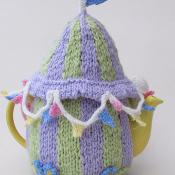 Summer Fayre Marquee Tea Cosy Knitting Pattern