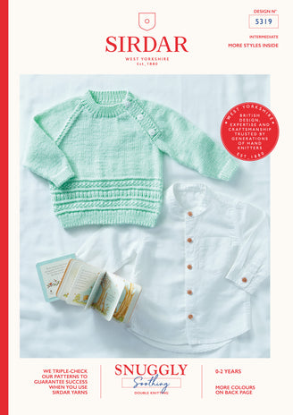 Jumper in Sirdar Snuggly Soothing - 5319 - Leaflet