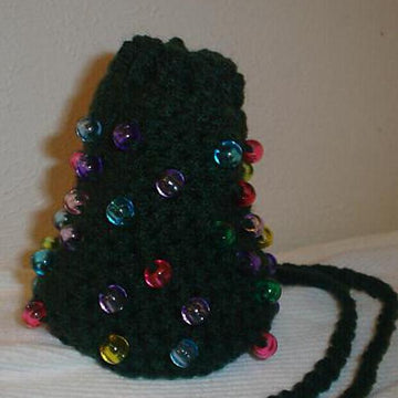 Christmas Tree Necklace Purse AM