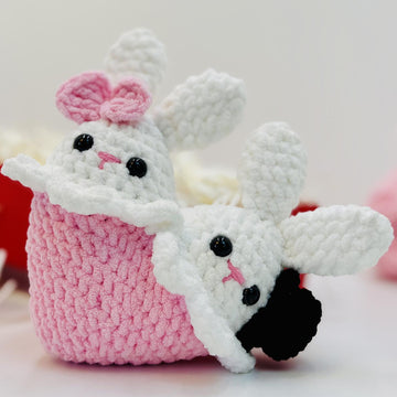 Heart Rabbit Crochet Pattern ,Heart Bunny Amigurumi