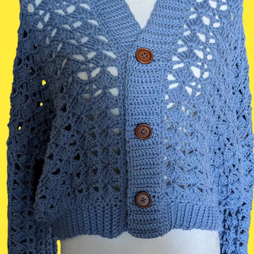 The Lakeside Shell Crochet Cardigan