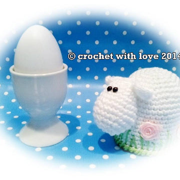 Eierwärmer Schaf, sheep egg cozy