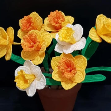 Crochet Daffodils flower