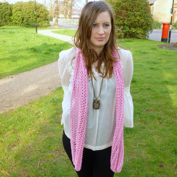 Lace stitch scarf