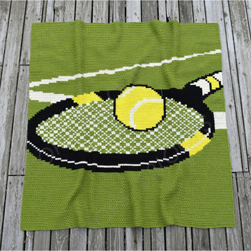 Tennis Racket Baby Blanket Crochet Pattern
