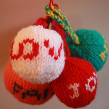 Christmas Baubles-Knit Flat