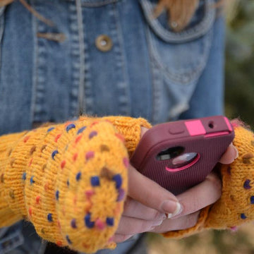 Paintbox Mittens: Thrummed Convertible Mittens